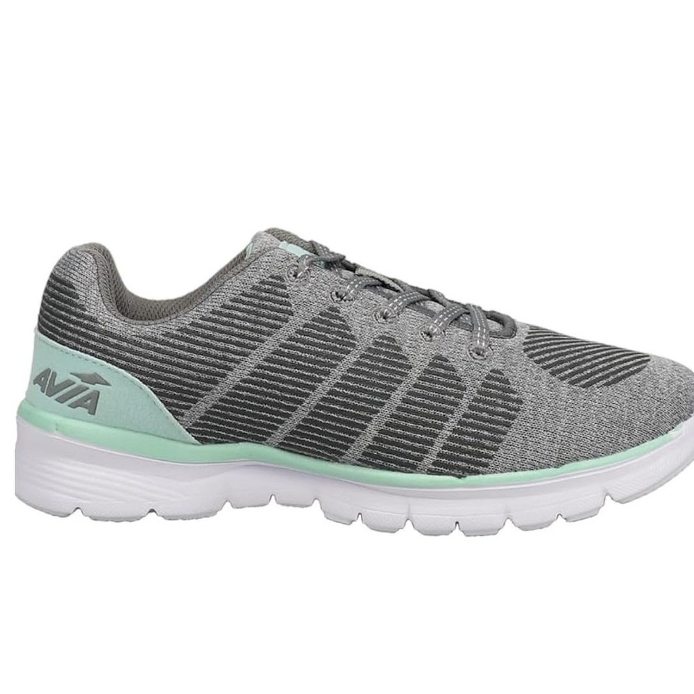 Avia Avi-Rift Womens 6.5W Grey Mint Green Memory Foam Running Shoes‎ NEW
